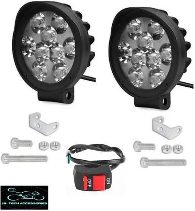 HI-TECH ACCESSORIES 9LED CAP GOG LIGHT BIKES AND SWITCH Fog Lamp Motorbike LED (12 V, 20 W)
