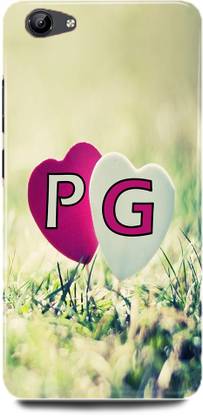 DIKRO Back Cover for Vivo V5/1601 P Loves G Name,P Name, G Letter, Alphabet,P Love G NAME