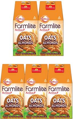 Sunfeast farmlite Active Oats and Almonds Cookies Biscuit