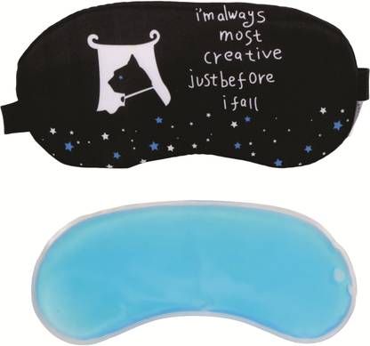Skylofts Soft Fabric Most Creative Sleeping Mask with Cooling Pack Eye Masks for Men & Women