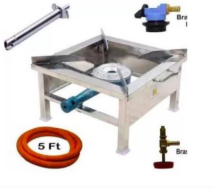 Captain King 12x12 Inches High Pressure Stainless Steel Manual Gas Stove
