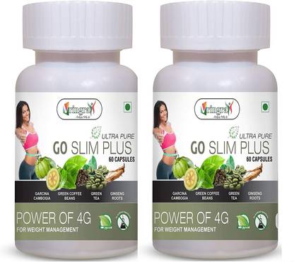 Vringra Ultra Pure Go Slim Capsules-Reduce Weight-Body Shaping Capsules Pack of 2