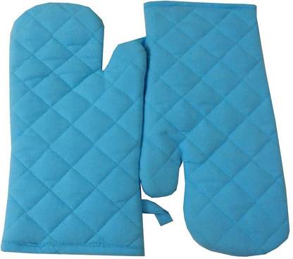 Tidy Light Blue Cotton Kitchen Linen Set