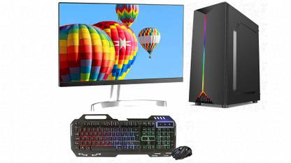 Lets Build Your PC BG Gaming Core i3 (9th Gen) (8 GB DDR4/1 TB/120 GB SSD/Windows 10 Pro/4 GB GDDR6/24 Inch Screen/BG/002) with MS Office