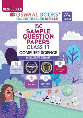 Oswaal ISC Sample Question Paper Class 11 Computer Science Book (For 2021 Exam)