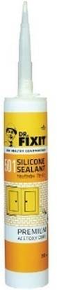 DR FIXIT Silicone Sealant Premium Acetoxy Cure - White , (280ml Each) Crack Filler