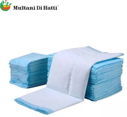 Multani Di Hatti Premium Quality Adult Underpad Sheets - 13 Count (Large) with odour lock and Anti-Bacterial Absorbent Core Adult Diapers - L