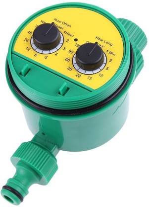 Solnoi Electronics Automatic Electronic Garden Watering Tap Irrigation Controller Analog Two Dial Water Timer Valve for Watering Plants Flowers Multi programmable System Automatic Control Valves