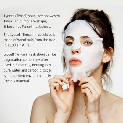 MasKing Beauty Bamboo Charcoal Facial Sheet Mask of Lemon, Rose & Tomato Combo Pack of 3