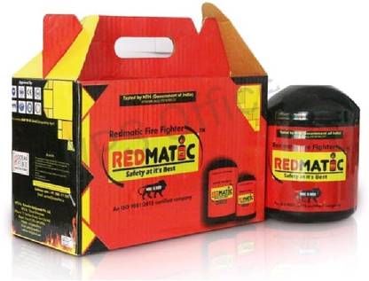 REDMATIC Automatic Fire Fighter Extinguisher Fire Ball ( Red & Black ) Fire Extinguisher Mount