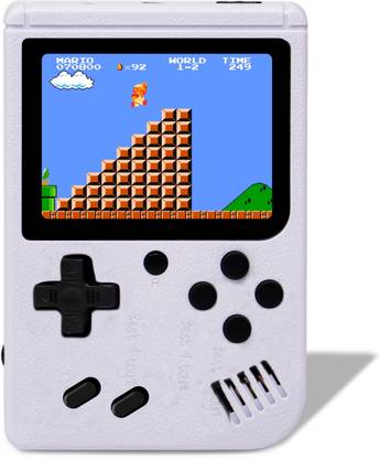 Zest 4 Toyz 400 in 1 Handheld Game Console, Classic Retro Video Gaming Player Colorful LCD Screen USB Rechargeable Portable Game Console | Best Toy Gift for Kids - white Handheld Gaming Console