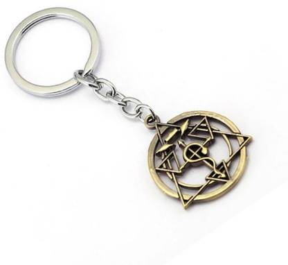 PA08Prise Fullmetal Alchemist Keychain Bronze Homunculus Circle Key Ring Key Chain