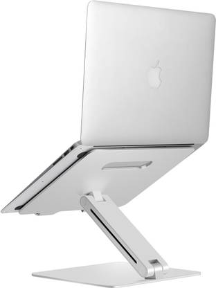 OET European Standard Foldable Aluminium Adjustable Laptop Stand Compatible with Mac Book and All Model Laptops LSTD-07 Laptop Stand