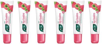 Joy New Raspberry Lip Balm 10 gm ( Pack of 6) Raspberry