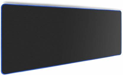 DEALZIA Long Mouse pad Extended XXXL Gaming Mouse Pad Non-Slip Rubber Base XXL Size Special Treated Textured Weave with Precision Control (Black Blue) Mousepad