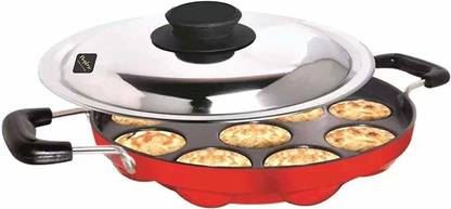 RBGIIT kulipaniyaram pan nonstick appe aapee ka sacha panniyaram kadai IK-1 Non-Stick Coated Cookware Set