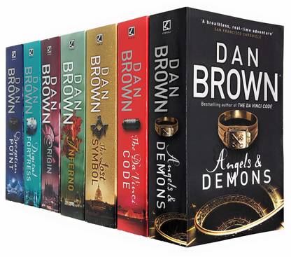 Robert Langdon Series Collection 7 Books Set By Dan Brown (Angels And Demons, The Da Vinci Code, The Lost Symbol, Inferno, Origin, Digital Fortress, Deception Point) Paperback – 1 January 2018