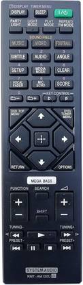 LipiWorld RMT-AM120U Multimedia Speaker System SHAKE-X10 X10D X30 X30D X70 X70D MHC-GT4D MHC-V44D MHC-V50D SA-WGT4D SS-GT4DB Remote Control Sony Remote Controller