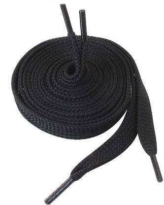 Sia Black Flat Shoelaces for Athletic Running Sneakers Shoes Boot Shoe Lace
