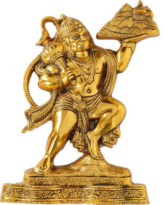 HOUZZPLUS God Idol Lord Hanuman Ji Murti Statue Handcrafted For office & Room Decorative Showpiece - 30 cm