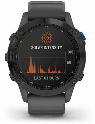 GARMIN Fenix 6 Pro Solar, Multisport GPS Watch, Advanced Training Features Smartwatch