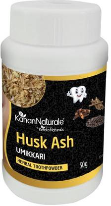 Kerala Naturals Activated Charcoal From Rice Husk -Herbal Tooth Powder-50 gm