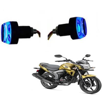 BRPEARl Bike Handle Bar LED Turn Signal Indicators Dual Color Bulb (Blue/White) For Bajaj Avenger 150 Bike Handlebar Weights