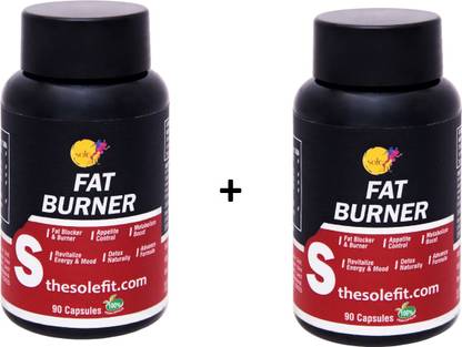 solefit Vegan FAT BURNER - Appetite Control, Metabolism Boost 90 Capsules Pack of 2