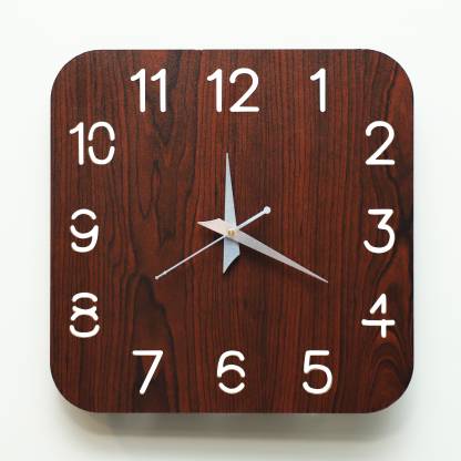 Fehantic Og 29 Cm X Wall, Wooden Wall Clock Flipkart
