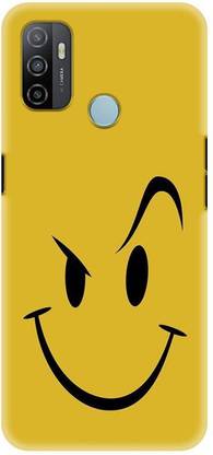 NDCOM Back Cover for OPPO A53 Smile Face Emoji Printed