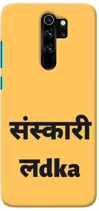 NDCOM Back Cover for Redmi Note 8 Pro Sanskari Ladka Attiude Quotes Printed