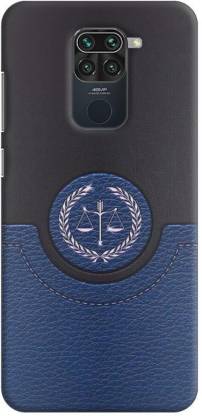 NDCOM Back Cover for Redmi Note 9 Justice Logo Illustration Printed