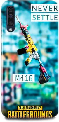DIKRO Back Cover for Samsung Galaxy A50,PUBG, KAR 98, M416, AKM, AWM, DP28, GUN,ARMY, DROP
