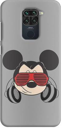 NDCOM Back Cover for Redmi Note 9 Cool Mickey Mouse Printed