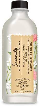 Bath and Bodyworks Aromatherapy SERENITY Body Oil 118 ML