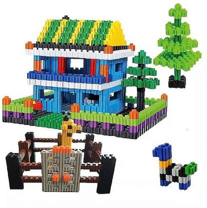 SQUIDSY Kids Education Micro Diamond Shape Building Blocks Toys, DIY Creative Small Bricks Game Learning Puzzle Toys for Kids 80+ Pieces
