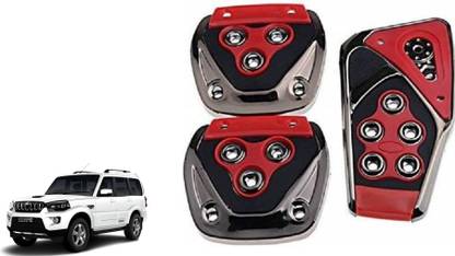 MADMEX Pedal Cover Brake Treadle Clutch Pedals Non Slip/Anti Slip Car Foot Pedal Cover for Mahindra Scorpio Car Pedal