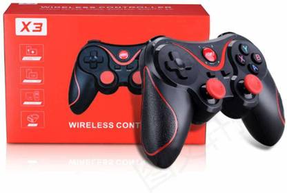 जयजीत X3 Wireless Gamepad Joystick for Android Smartphone Tablet PC Remote Controller Black Color With Holder जॉयस्टिक