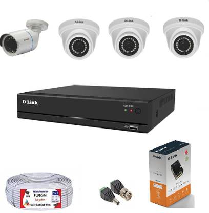 D-Link 4CHNL 1080P 2MP CCTV COMBO - F2104-M1 Security Camera