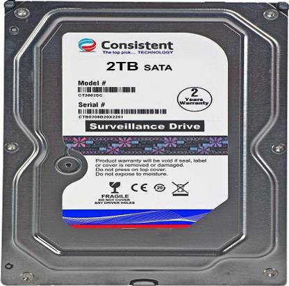 Consistent CT3002SC 2 TB Desktop Silver SATA Internal Hard Disk Drive (HDD) (CT3002SC)