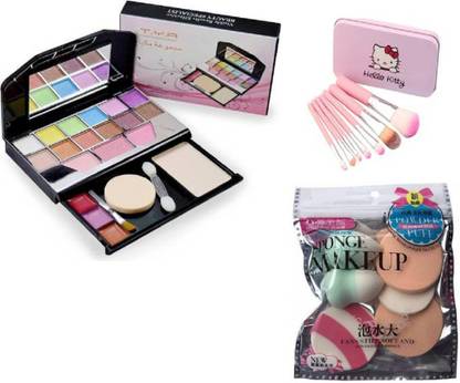 BR Belle Rosa 5024 MAKEUP KIT + HELLO KITTY MAKEUP BRUSH + 6
