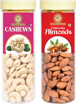 Zeras Premium Quality Cashews & Almonds -500Gms (250gx2Nos) Assorted Nuts