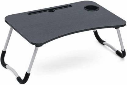 atlion Smart Standard Lapdesk for Children Foldable Table with Tablet Slot & Cup Holder Wood Portable Laptop Table