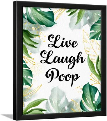 Chaka Chaundh - bathroom poster - bathroom posters with frame - bathroom quotes framed posters - bathroom etiquette poster – bathroom rules poster - (34 x 27 x 4 cm) - Engineered Wood Paper Print