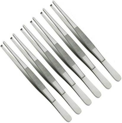 FusionKraft Surgical Tooth / Tissue Thumb Forceps, 1x2 Teeth, 6" (Pack of 6) Tissue Forceps