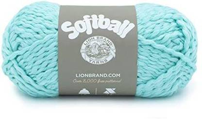 Lion Brand Yarn Softball Yarn, Rapids, Expect Great Texture From This Oh-So-Soft Ball Of Bulky Weight (Cyc 5) Yarn., The Colors Provid
