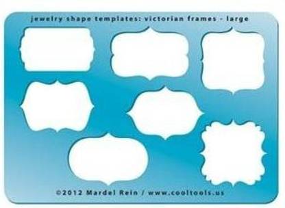Cool Tools Jewelry Shape Template-Victorian Frames Large