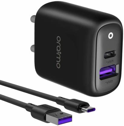 ORAIMO 22.5 W 4.4 A Wall Charger for Mobile with Detachable Cable