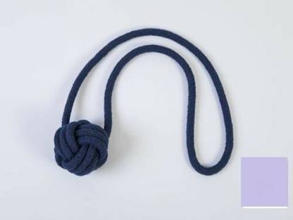 SHAIMPERIAL ENTERPRISES Medium Navy Blue Monkey Fist Tieback - Nautical Tieback, Curtain Hold Bak Belt Tie Rack