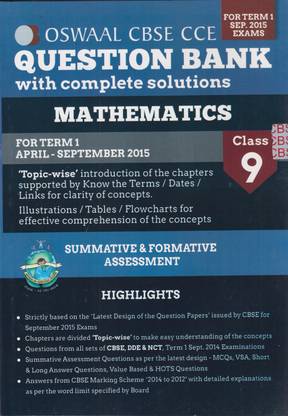 Oswaal Cbse Cce Question Bank With Complete Solutions
